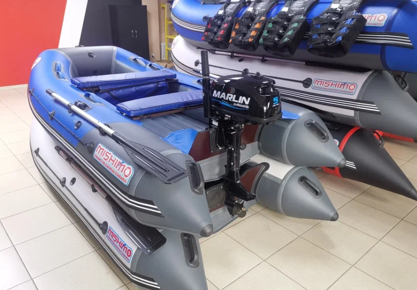 КОМПЛЕКТ ЛОДКА MISHIMO LITE 315 + МОТОР 5л.с в Альметьевске