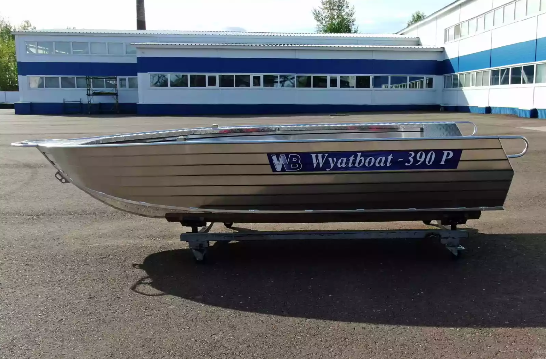 Алюминиевая лодка Wyatboat-390РМ увеличенный борт в Альметьевске