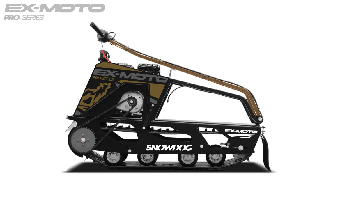 Мотобуксировщик EX-MOTO SNOWDOG S380 8л.с. в Альметьевске