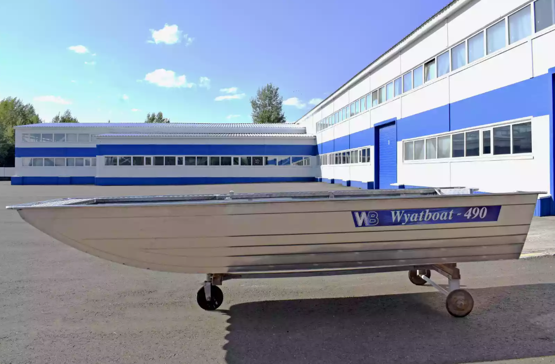 Алюминиевая лодка Wyatboat-490 Jonboat в Альметьевске