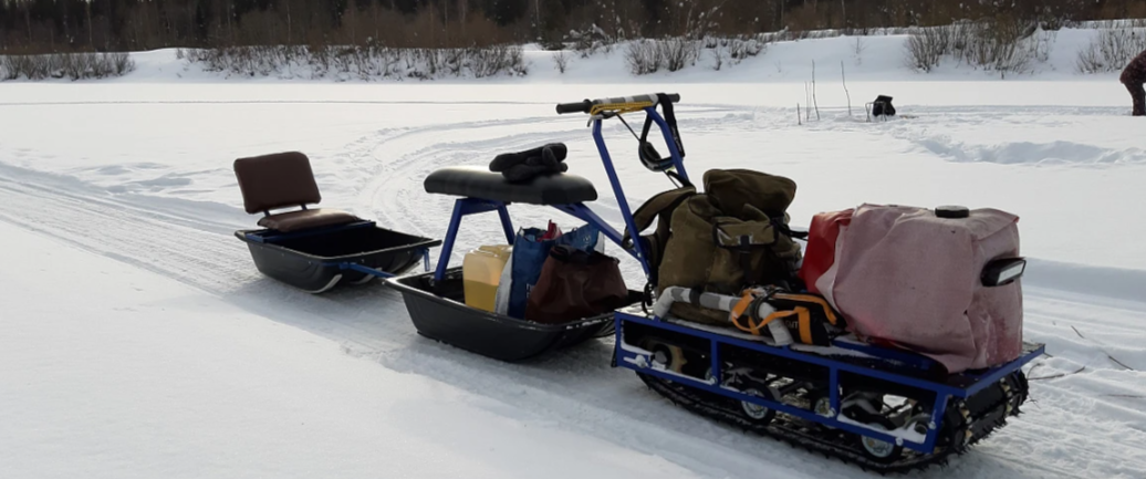 Мотобуксировщик Альбатрос-L 8 с фарой в Альметьевске