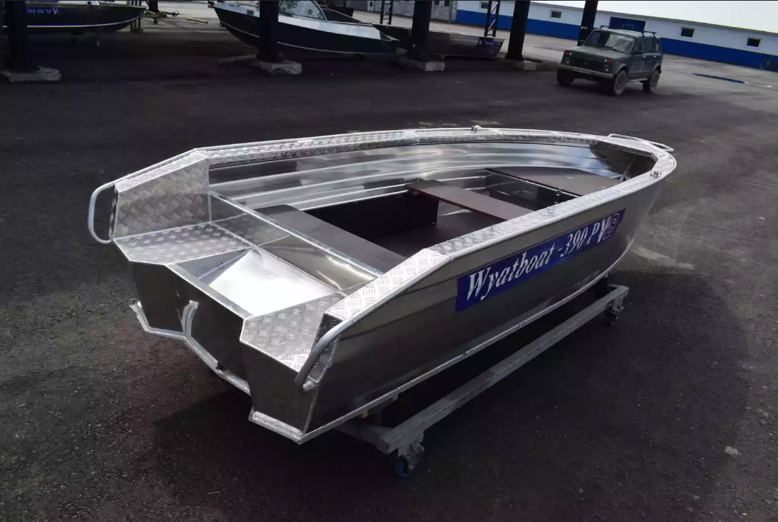 Алюминиевая лодка Wyatboat-390Р Увеличенный борт в Альметьевске