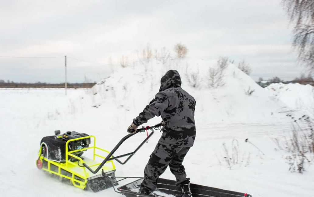 Мотобуксировщик Бурлак ХОЗЯИН-1 (капот ткань) в Альметьевске