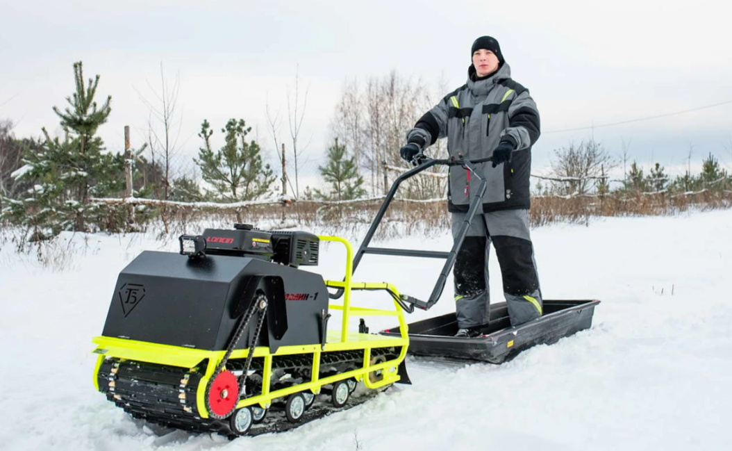 Мотобуксировщик Бурлак ХОЗЯИН-1 (капот ткань) в Альметьевске