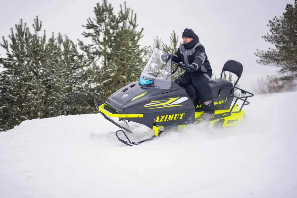 Миниснегоход Бурлак Азимут 24 л.с. , эл.запуск, реверс, тормоз гидравл, капот черный в Альметьевске