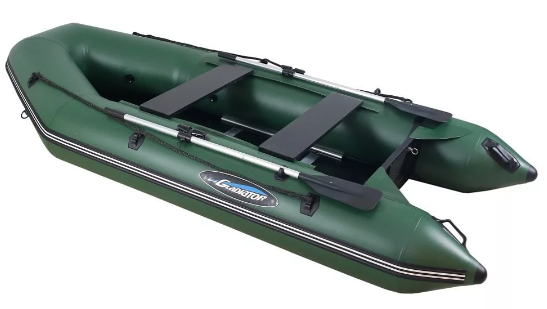 МОТОРНО-ГРЕБНАЯ ЛОДКА ПВХ GLADIATOR А 340 ТК С ФАНЕРНЫМ ПОЛОМ в Альметьевске