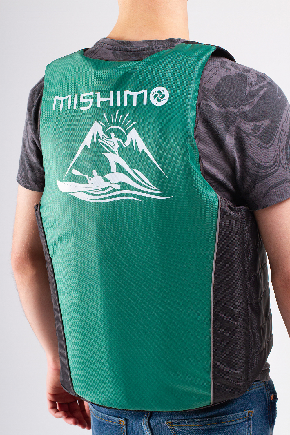 Жилет спасательный MISHIMO PRO Премиум качества Черно-зеленый в Альметьевске