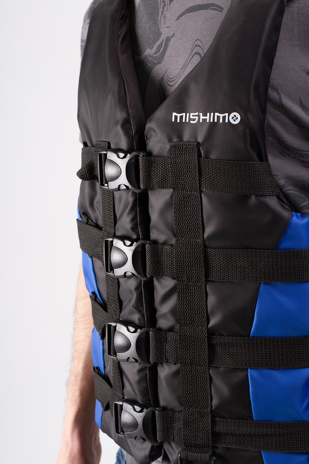 Жилет спасательный MISHIMO PRO Премиум качества Черно-синий в Альметьевске