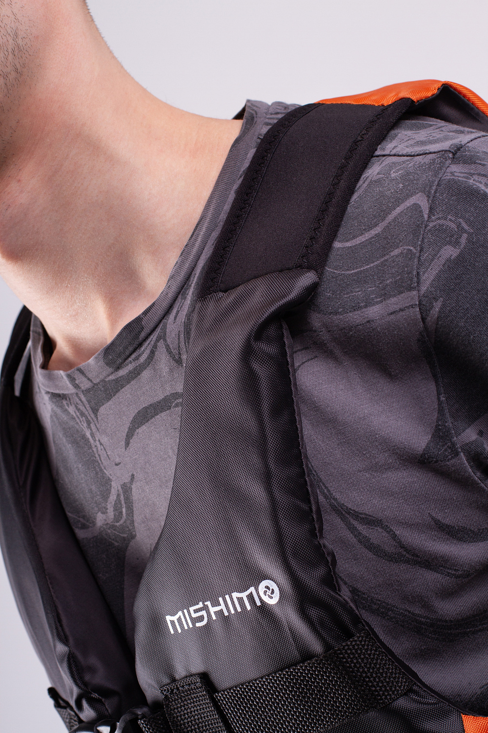 Жилет спасательный MISHIMO PRO Премиум качества Черно-оранжевый в Альметьевске