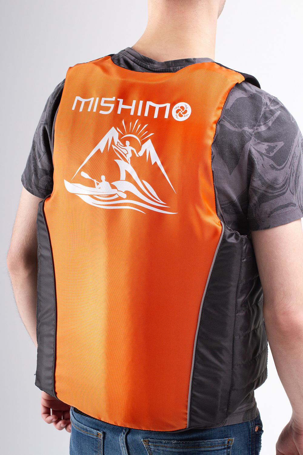 Жилет спасательный MISHIMO PRO Премиум качества Черно-оранжевый в Альметьевске